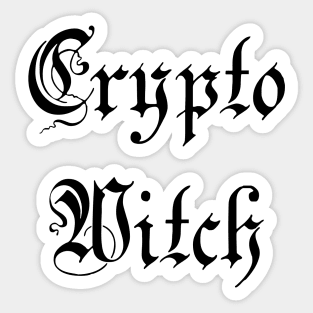 Crypto Witch Sticker